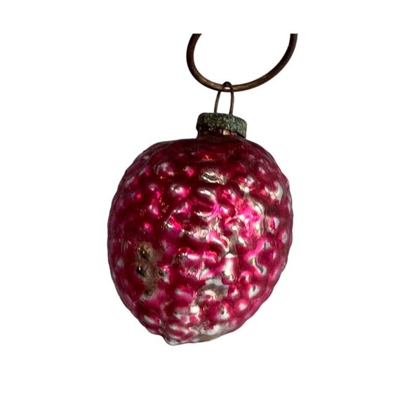 unbranded Other - Antique Miniature Blown Glass Berry Ornament Germany 1"